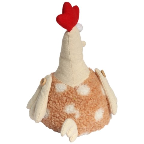 KOGUT OZDOBA Z MATERIAŁU KOGUT FOLKLOR WIELKANOC BRĄZOWY 25 CM