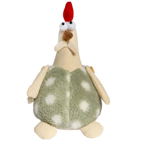 KOGUT OZDOBA Z MATERIAŁU KOGUT FOLKLOR WIELKANOC ZIELONY 25 CM