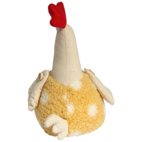 KOGUT OZDOBA Z MATERIAŁU KOGUT FOLKLOR WIELKANOC ŻÓŁTY 25 CM