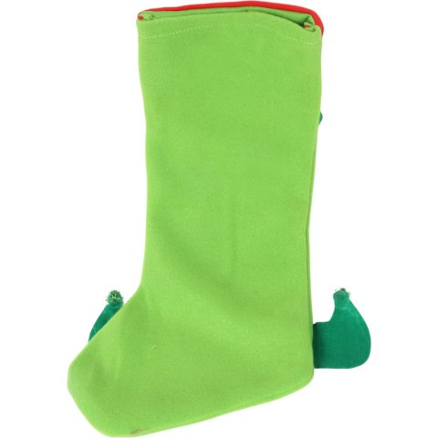 SKARPETA PREZENTOWA WOREK NA PREZENTY WOREK ŚW MIKOŁAJA ZAWIESZKA 42 CM ZIELONA