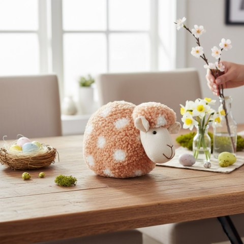 Owca Ozdoba Wielkanocna Figurka pomarańczowa 22 cm