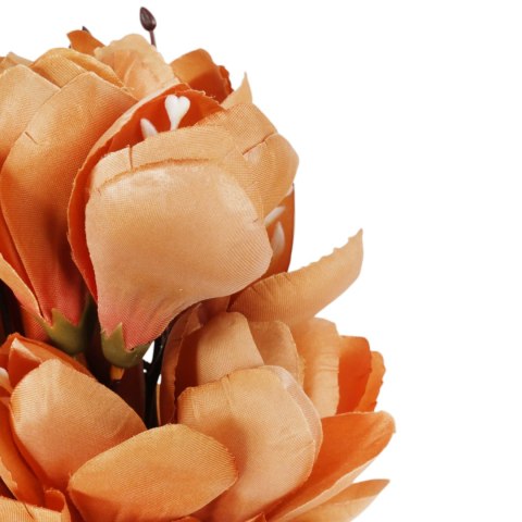 BUKIET MAGNOLII sztuczne kwiaty do wazonu KOMPOZYCJA brązowa 37 cm