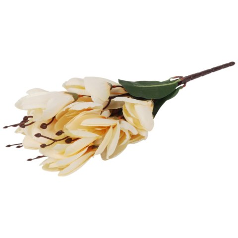 BUKIET MAGNOLII sztuczne kwiaty do wazonu KOMPOZYCJA czerwony 37 cm