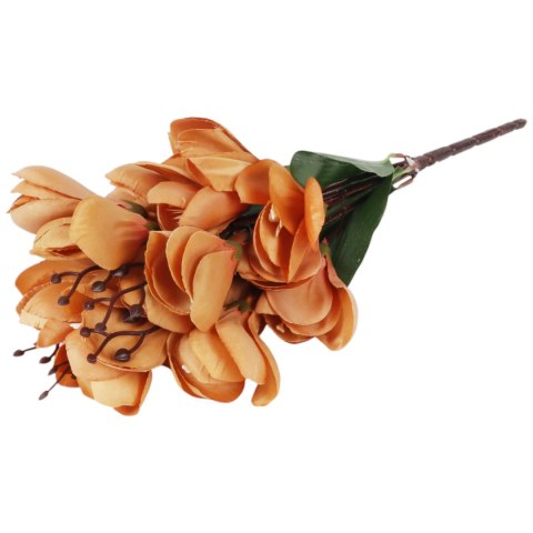 BUKIET MAGNOLII sztuczne kwiaty do wazonu KOMPOZYCJA czerwony 37 cm