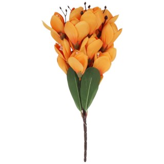BUKIET MAGNOLII sztuczne kwiaty do wazonu KOMPOZYCJA pomarańczowa 37 cm