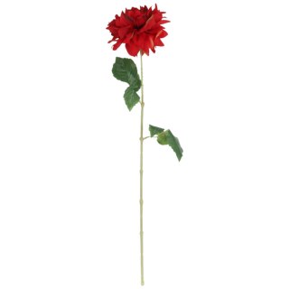 DALIA sztuczny kwiat do wazonu GEORGINIA czerwona 64 cm