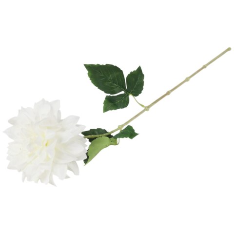 DALIA sztuczny kwiat do wazonu GEORGINIA żółta 64 cm