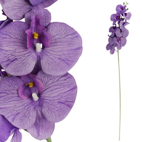 STORCZYK sztuczne kwiaty do wazonu GAŁĄZKA ORCHIDEA fioletowa 100 cm