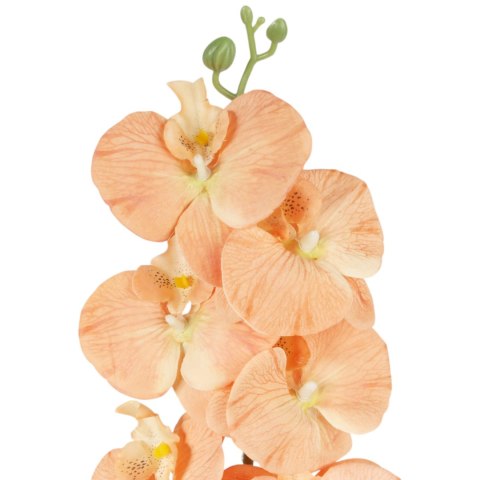 STORCZYK sztuczne kwiaty do wazonu GAŁĄZKA ORCHIDEA łososiowa 100 cm
