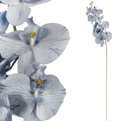 STORCZYK sztuczne kwiaty do wazonu GAŁĄZKA ORCHIDEA niebieska 100 cm