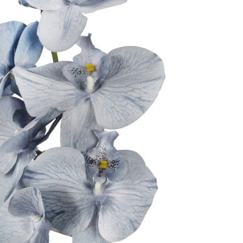 STORCZYK sztuczne kwiaty do wazonu GAŁĄZKA ORCHIDEA niebieska 100 cm
