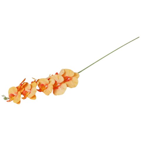 STORCZYK sztuczne kwiaty do wazonu GAŁĄZKA ORCHIDEA pomarańczowa 100 cm