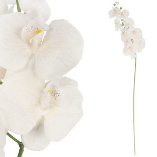 STORCZYK sztuczne kwiaty do wazonu GAŁĄZKA ORCHIDEI biała 100 cm