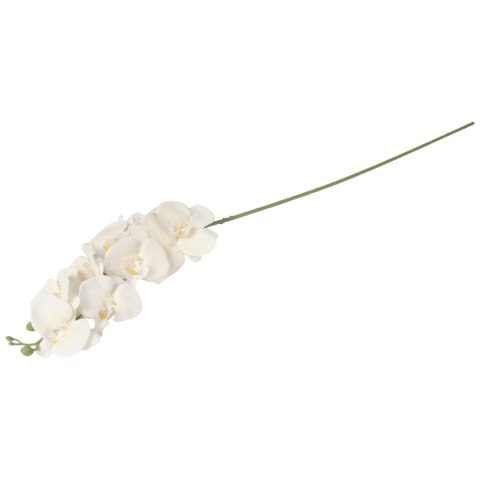 STORCZYK sztuczne kwiaty do wazonu GAŁĄZKA ORCHIDEI biała 100 cm