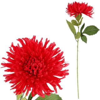 CHRYZANTEMA KWIAT SZTUCZNY do wazonu czerwona 64 cm
