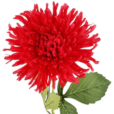 CHRYZANTEMA KWIAT SZTUCZNY do wazonu czerwona 64 cm