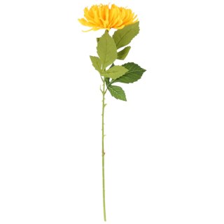 CHRYZANTEMA KWIAT SZTUCZNY do wazonu żółta 64 cm