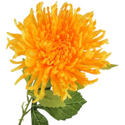 CHRYZANTEMA KWIAT SZTUCZNY do wazonu żółta 64 cm