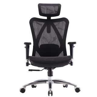 FOTEL BIUROWY ERGONOVA, CZARNY, ERGONOMICZNY, DO BIURA, SIATKA, WYGODNY