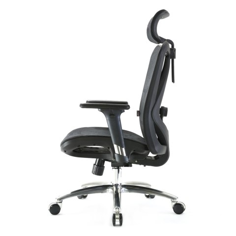 FOTEL BIUROWY ERGONOVA, CZARNY, ERGONOMICZNY, DO BIURA, SIATKA, WYGODNY