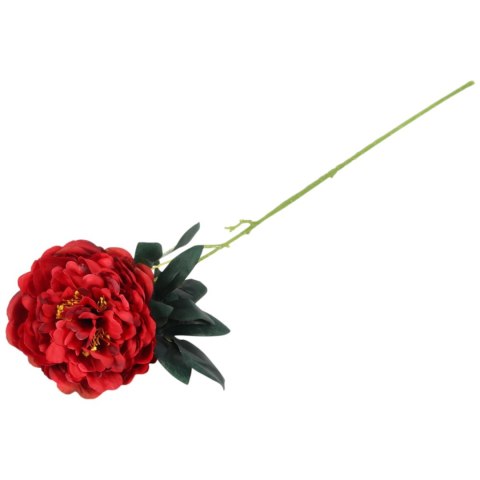 PIWONIA KWIAT SZTUCZNY do wazonu czerwona PEONIA 72 cm