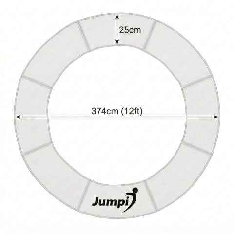 Osłona sprężyny na trampolinę 374 cm 12FT