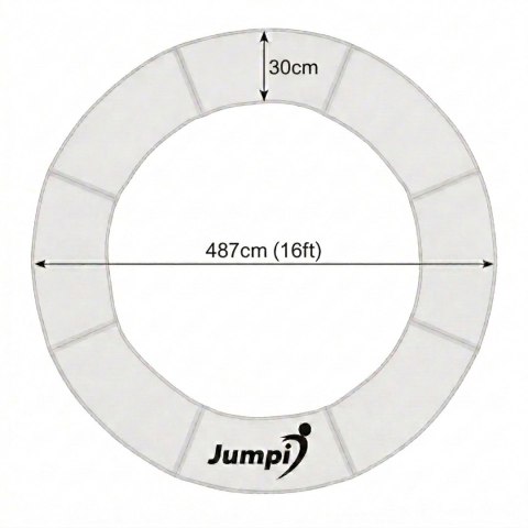 Osłona sprężyny do trampoliny 487 cm 16 FT JUMPI
