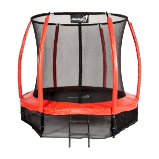 TRAMPOLINA OGRODOWA SALTO 8FT 252 CM, SIATKA, DRABINKA, ZESTAW, GS TÜV