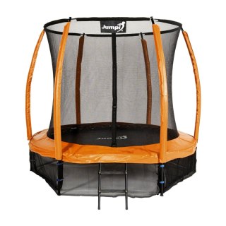 TRAMPOLINA OGRODOWA SALTO 8FT 252 CM, SIATKA, DRABINKA, GS TÜV, AKCESORIA