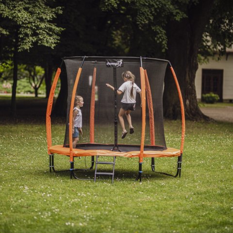TRAMPOLINA OGRODOWA BOUNCEWAY 252CM 8FT, MAXY COMFORT PLUS, SIATKA, ZESTAW