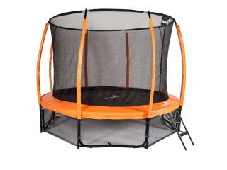 TRAMPOLINA OGRODOWA SALTO 10FT 312 CM, SIATKA, DRABINKA, ZESTAW, GS TÜV
