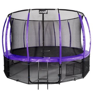 TRAMPOLINA OGRODOWA JUMPI SALTO 16FT 487CM, FIOLETOWA, ZESTAW, SIATKA, GS