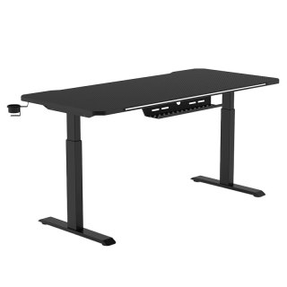BIURKO ELEKTRYCZNE ELEVATE, 1.8M, GAMINGOWE, REGULOWANE, RGB, USB, 120KG