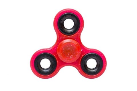Fidget spinner brokatowy 7,5 cm różne kolory