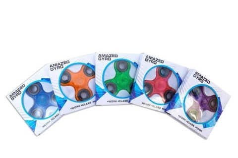 Fidget spinner brokatowy 7,5 cm różne kolory