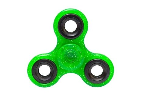 Fidget spinner brokatowy 7,5 cm różne kolory
