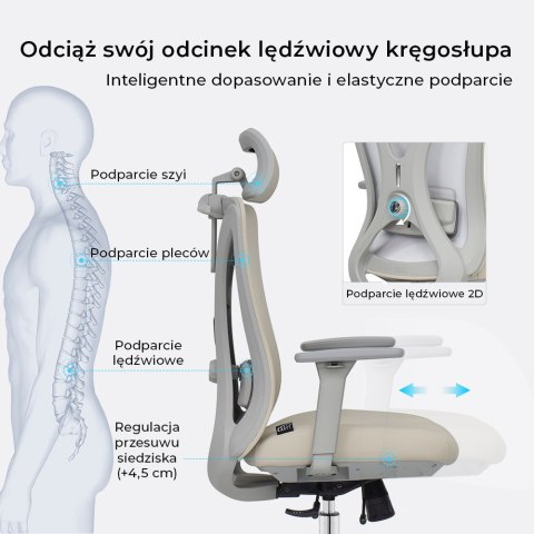 FOTEL BIUROWY SPEZIOSO, CZARNY, WYGODNY, DO BIURA, GABINETU, ERGONOMICZNY