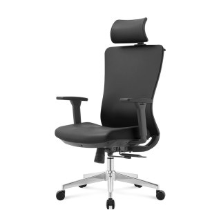 FOTEL OBROTOWY SPEZIOSO, CZARNY, WYGODNY, ERGONOMICZNY, DO BIURA, SALONU