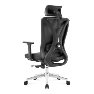 FOTEL OBROTOWY SPEZIOSO, CZARNY, WYGODNY, ERGONOMICZNY, DO BIURA, SALONU