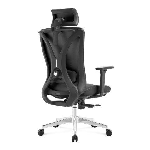 FOTEL OBROTOWY SPEZIOSO, CZARNY, WYGODNY, ERGONOMICZNY, DO BIURA, SALONU