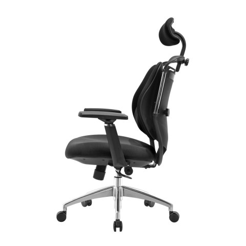 FOTEL BIUROWY SOSPESO, CZARNY, ERGONOMICZNY, WYGODNY, DO SALONU, STYL