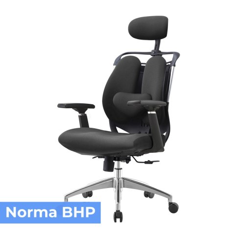 FOTEL BIUROWY SOSPESO, CZARNY, ERGONOMICZNY, WYGODNY, DO SALONU, STYL