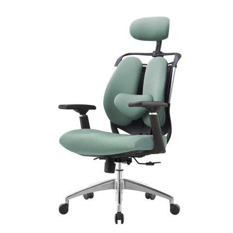 FOTEL BIUROWY ERGONOMICO, CZARNY, WYGODNY, DO SALONU, TAPICEROWANY, STYL