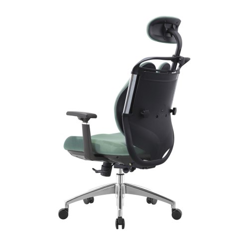 FOTEL BIUROWY ERGONOMICO, CZARNY, WYGODNY, DO SALONU, TAPICEROWANY, STYL