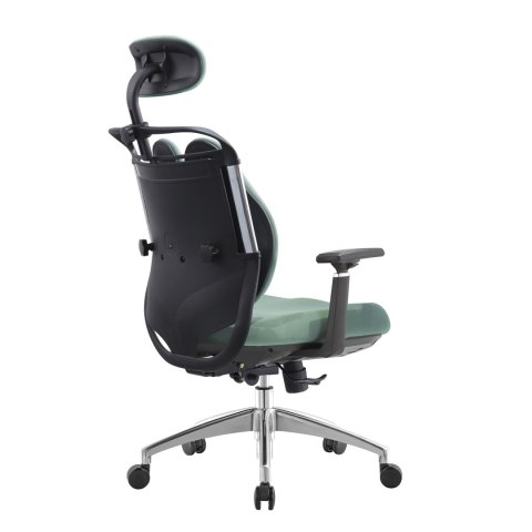 FOTEL BIUROWY ERGONOMICO, CZARNY, WYGODNY, DO SALONU, TAPICEROWANY, STYL