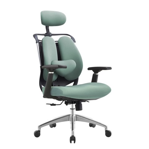 FOTEL BIUROWY ERGONOMICO, CZARNY, WYGODNY, DO SALONU, TAPICEROWANY, STYL