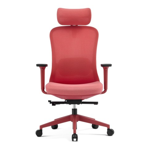 FOTEL BIUROWY NEXUS RED, Z MASAŻEM, ROZKŁADANY, WYGODNY, DO SALONU, STYL