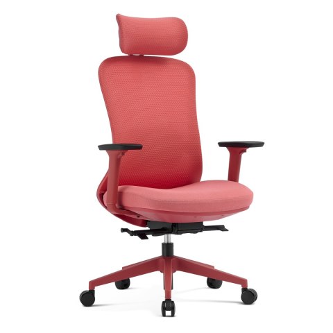 FOTEL BIUROWY NEXUS RED, Z MASAŻEM, ROZKŁADANY, WYGODNY, DO SALONU, STYL