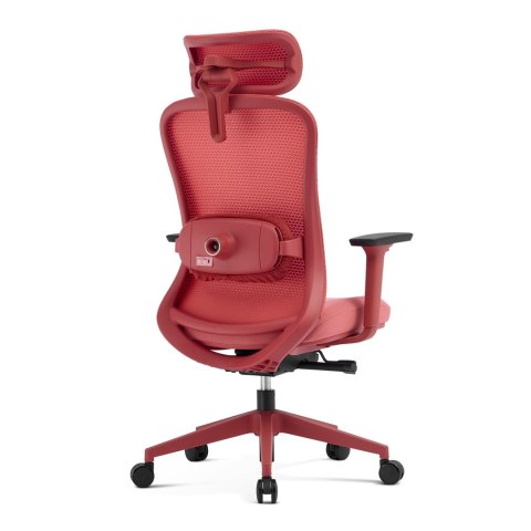 FOTEL BIUROWY NEXUS RED, Z MASAŻEM, ROZKŁADANY, WYGODNY, DO SALONU, STYL