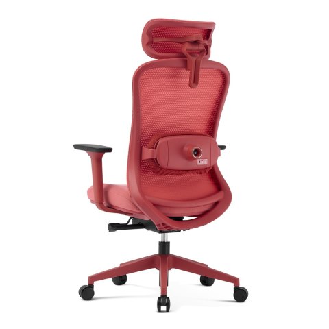FOTEL BIUROWY NEXUS RED, Z MASAŻEM, ROZKŁADANY, WYGODNY, DO SALONU, STYL